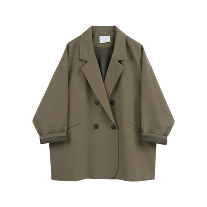 Korean Style Thin Looking Fashion Ins Vintage Blazer