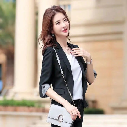 Three-quarter Sleeve Thin Business Wear Slim Fit Fashion Elegant Business Suit