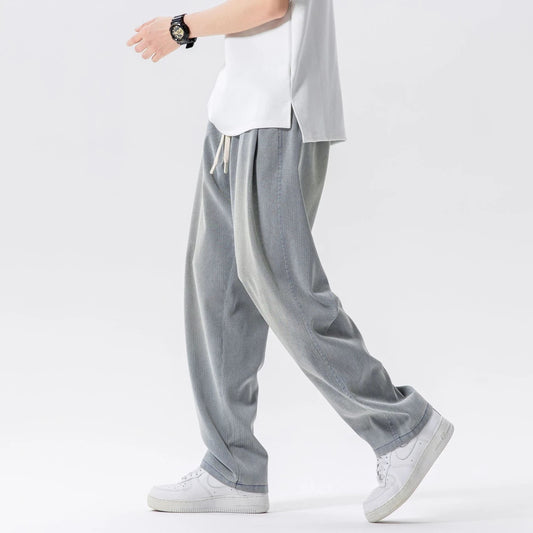 Fashion Simple Loose Casual Men's Thin Straight Jeans