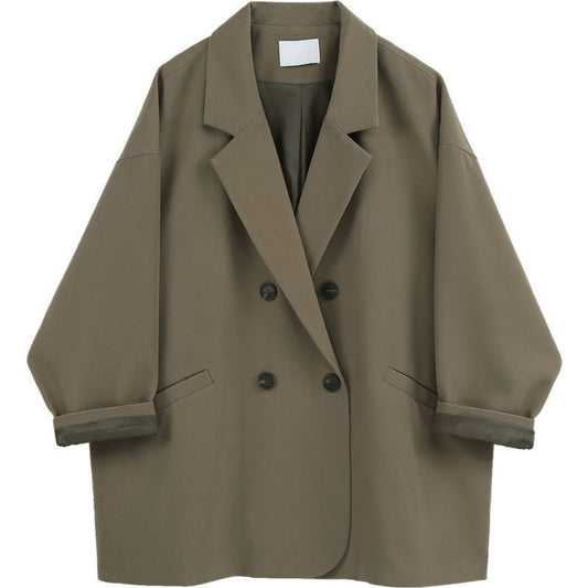 Korean Style Thin Looking Fashion Ins Vintage Blazer
