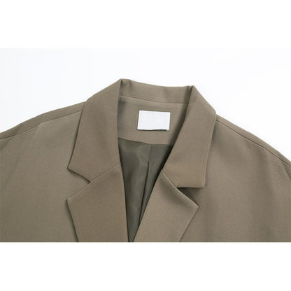 Korean Style Thin Looking Fashion Ins Vintage Blazer